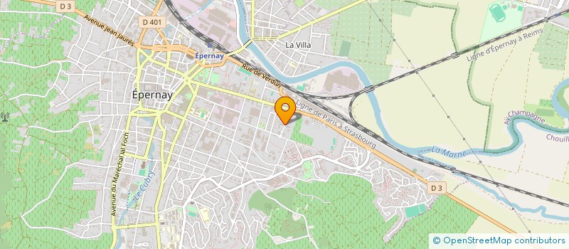 localisation de l'entreprise A L'OREE DES CEPAGES à EPERNAY