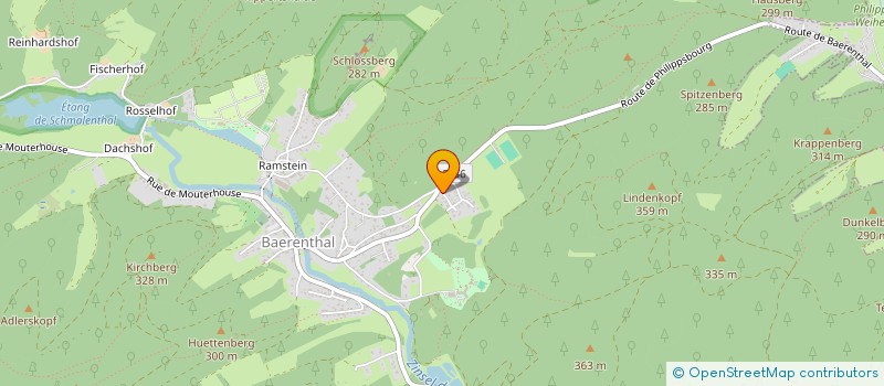 localisation de l'entreprise A L'OREE DES JEUX  BAERENTHAL