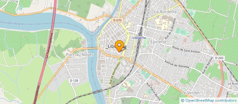 localisation de l'entreprise A L OREE DES VIGNES  LIBOURNE