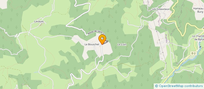 localisation de l'entreprise A L'OREE DU BOIS  PRANLES