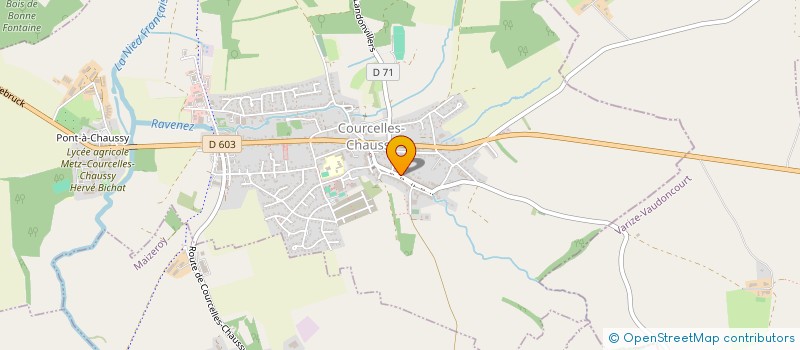 localisation de l'entreprise A L'OREE DU BOIS  COURCELLES-CHAUSSY