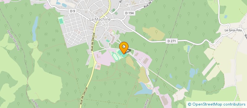 localisation de l'entreprise A L'OREE DU BOIS  LA MACHINE