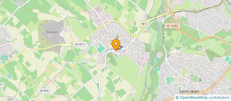 localisation de l'entreprise A L'OREILLE  LAVERUNE