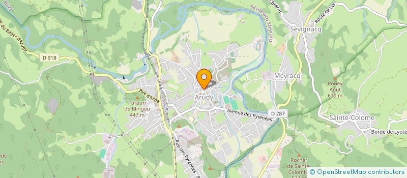 localisation de l'entreprise A L'OSSALOISE  ARUDY