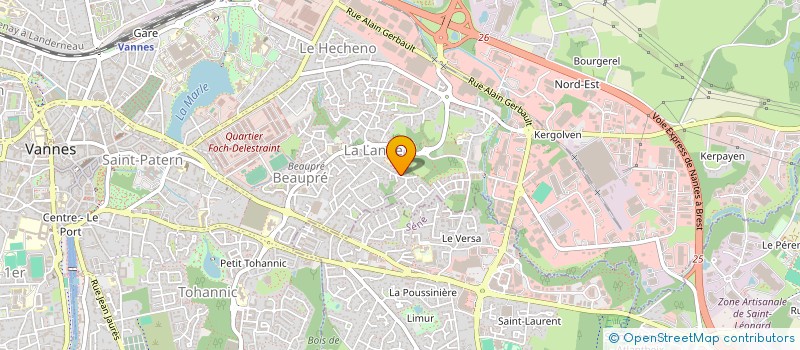 localisation de l'entreprise A L'OUEST à VANNES