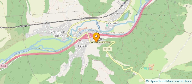 localisation de l'entreprise A L'OUEST  VELARS-SUR-OUCHE