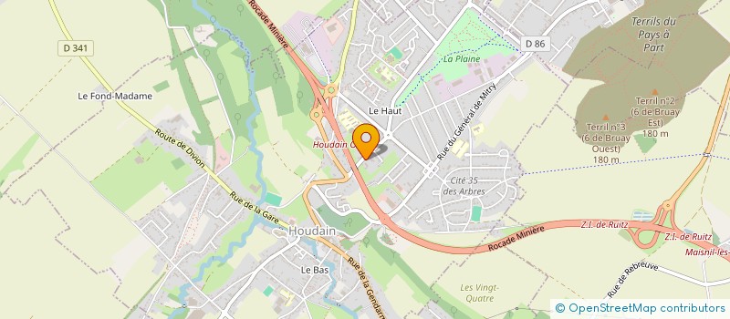 localisation de l'entreprise A L'OUEST  HOUDAIN