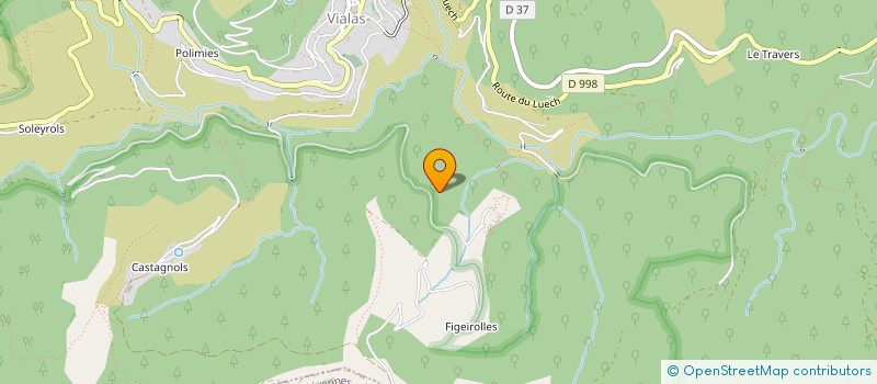 localisation de l'entreprise A L'OUEST DE LA LUNE  VIALAS