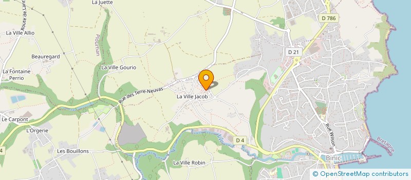 localisation de l'entreprise A L'OUEST TRADING  BINIC-ETABLES-SUR-MER