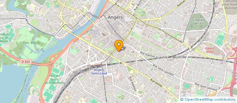 localisation de l'entreprise A.L.P. DIFFUSION à ANGERS