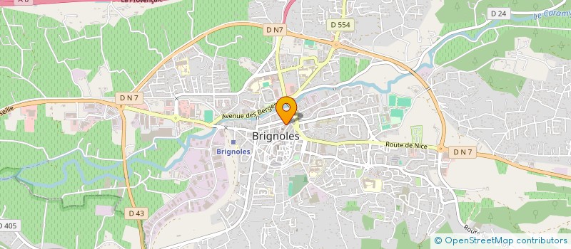 localisation de l'entreprise A.L.P.J COIFFURE  BRIGNOLES
