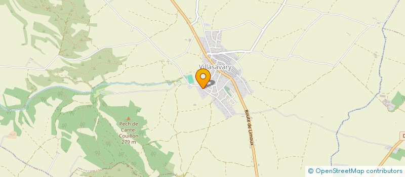 localisation de l'entreprise A.L.P.M.  VILLASAVARY