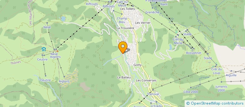 localisation de l'entreprise A.L.P NETTOYAGES à LA CLUSAZ