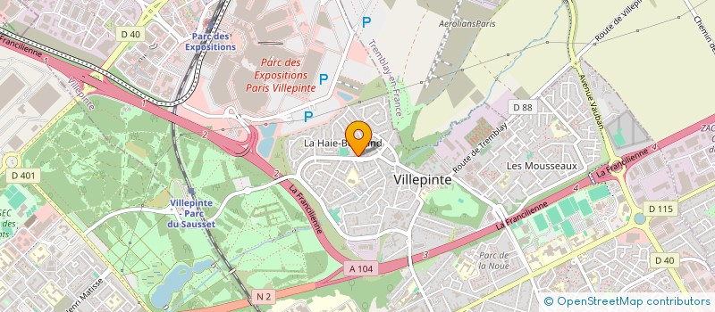 localisation de l'entreprise A.L PLOMBERIE à VILLEPINTE