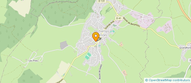 localisation de l'entreprise A.L.R.  ORCHAMPS-VENNES