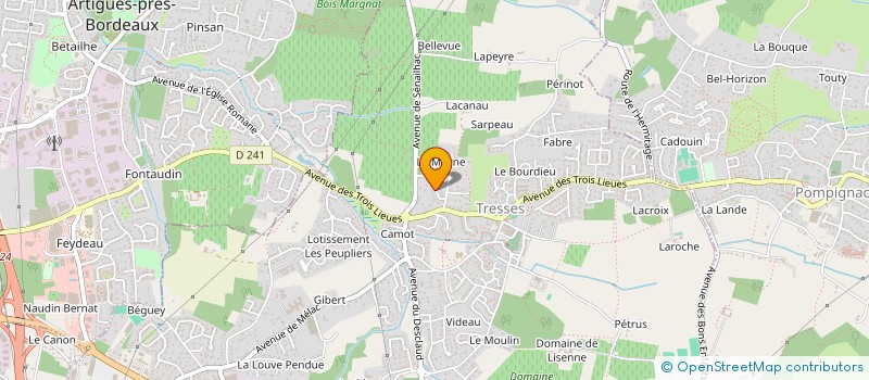 localisation de l'entreprise A.L.R. ELECTRICITE  TRESSES