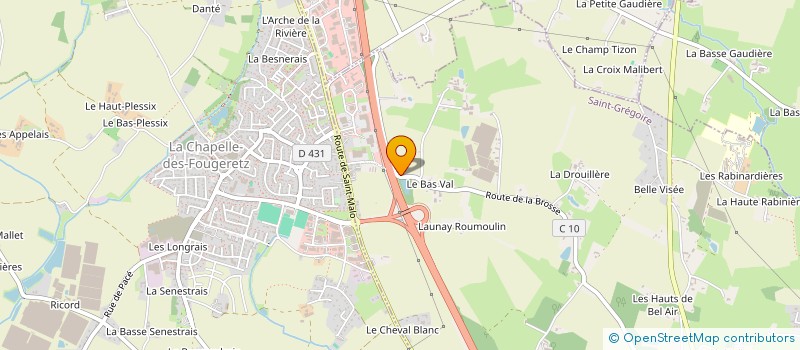 localisation de l'entreprise A.L RENOVATION  LA CHAPELLE-DES-FOUGERETZ