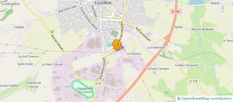 localisation de l'entreprise A.L.S. à LOUDEAC