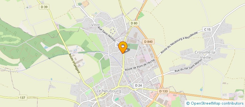 localisation de l'entreprise A.L.S.  LE NEUBOURG