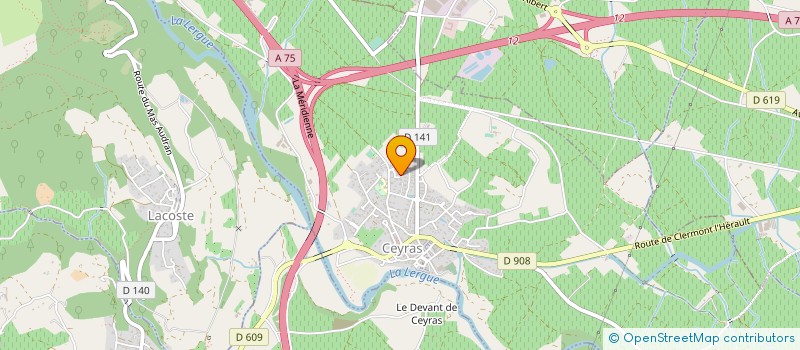 localisation de l'entreprise A.L.S à CEYRAS