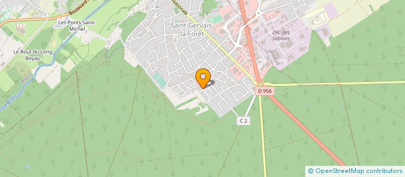 localisation de l'entreprise A.L.S.O.  SAINT-GERVAIS-LA-FORET