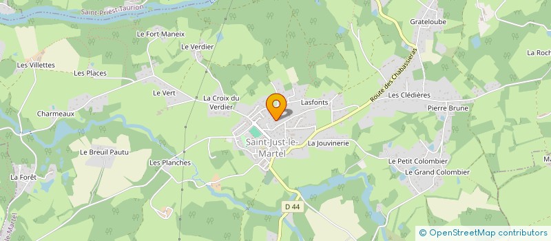 localisation de l'entreprise A.L.S.O. à SAINT-JUST-LE-MARTEL