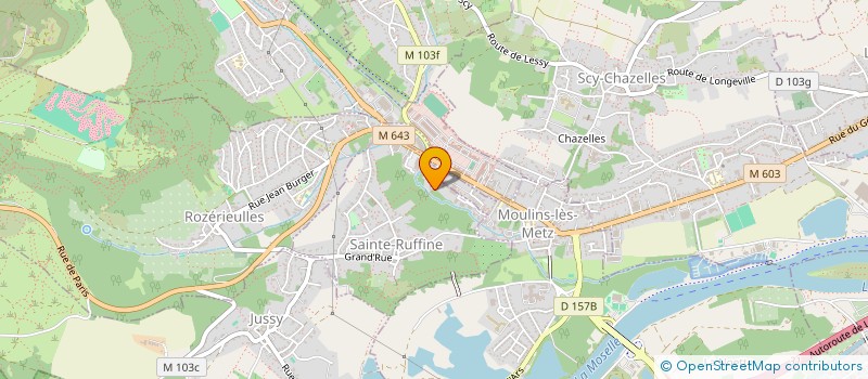 localisation de l'entreprise A.L.T.  SAINTE-RUFFINE