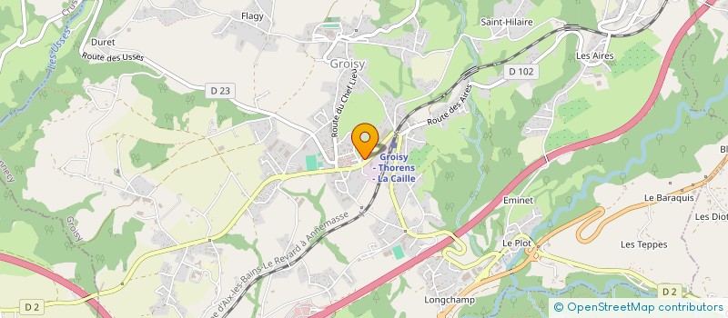localisation de l'entreprise A.L.T. - AGENCE PRIVEE DE SECURITE à GROISY