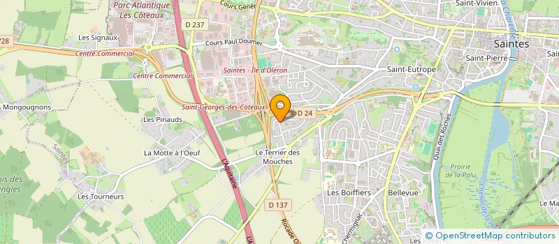 localisation de l'entreprise A.L.T.M  SAINTES
