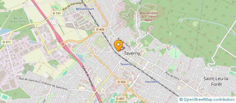 localisation de l'entreprise A L V à TAVERNY