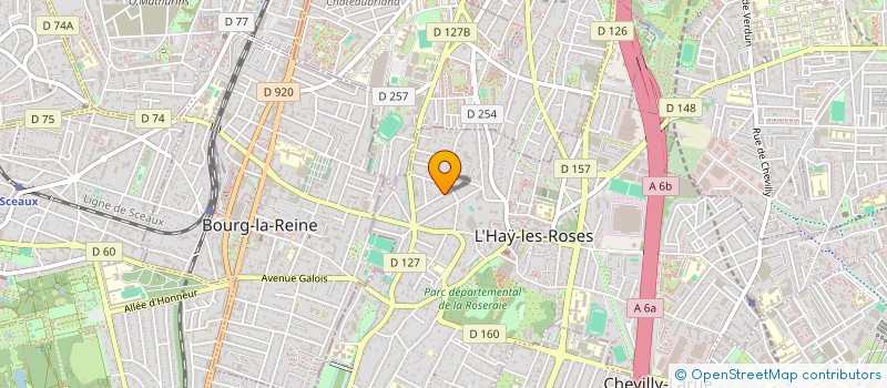 localisation de l'entreprise A.L.V. CONCEPTION ET COORDINATION à L HAY LES ROSES