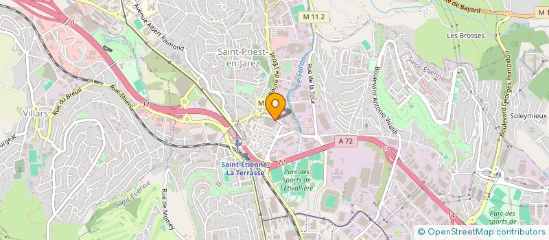 localisation de l'entreprise A L V S  SAINT-ETIENNE