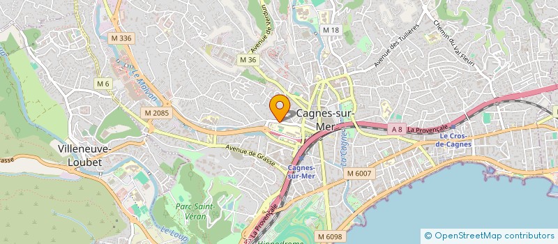 localisation de l'entreprise A LA BARAQ'  CAGNES-SUR-MER
