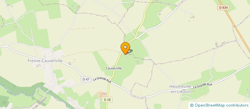 localisation de l'entreprise A LA BARONNIE  FRESNE-CAUVERVILLE