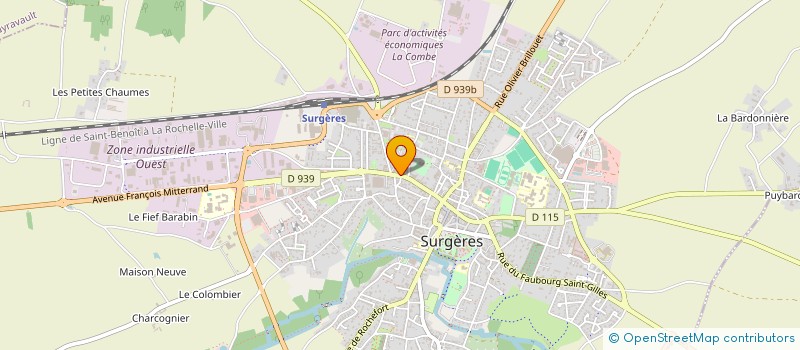 localisation de l'entreprise A LA BON'HEUR  SURGERES