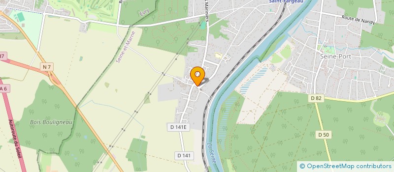 localisation de l'entreprise A LA BONNE AUBERGE  SAINT-FARGEAU-PONTHIERRY