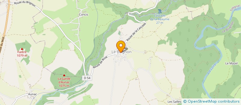 localisation de l'entreprise A LA BONNE AUBERGE  LE BRIGNON