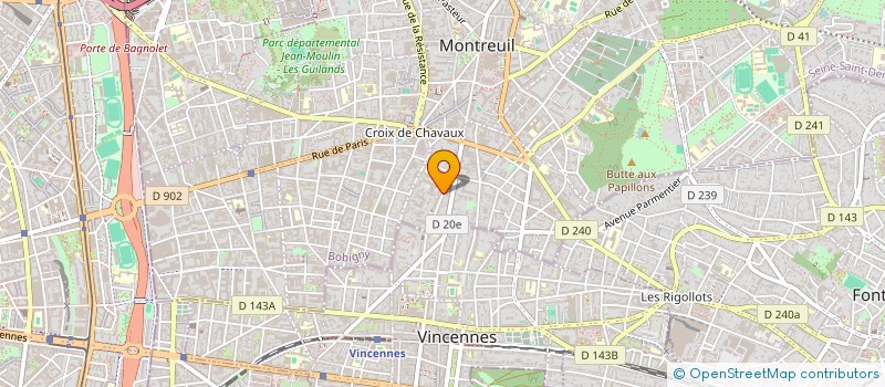 localisation de l'entreprise A LA BONNE BRAISE à MONTREUIL