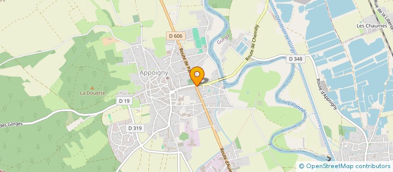 localisation de l'entreprise A LA BONNE HALTE  APPOIGNY