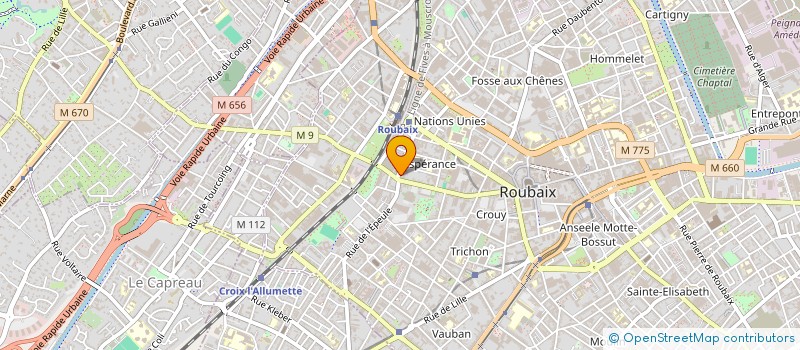 localisation de l'entreprise A LA BONNE RECOLTE à ROUBAIX