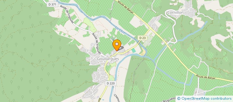 localisation de l'entreprise A LA BONNE TABLE  GOUDARGUES