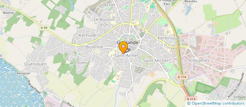 localisation de l'entreprise A LA BOULE DE PAIN à GUERANDE