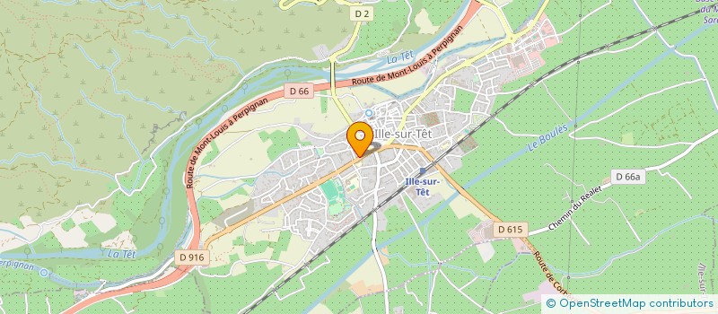 localisation de l'entreprise A LA BRAISE  ILLE-SUR-TET