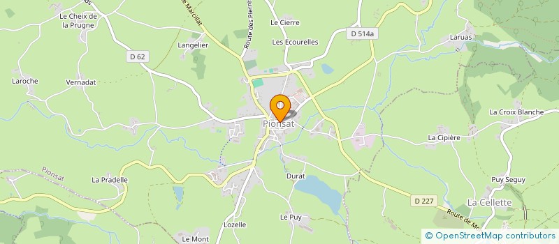 localisation de l'entreprise A LA CAMPAGNE IMMOBILIER  PIONSAT