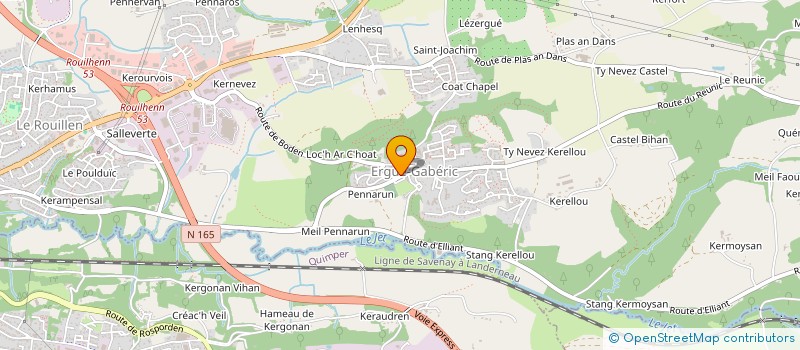 localisation de l'entreprise A LA CAPITALE  ERGUE-GABERIC