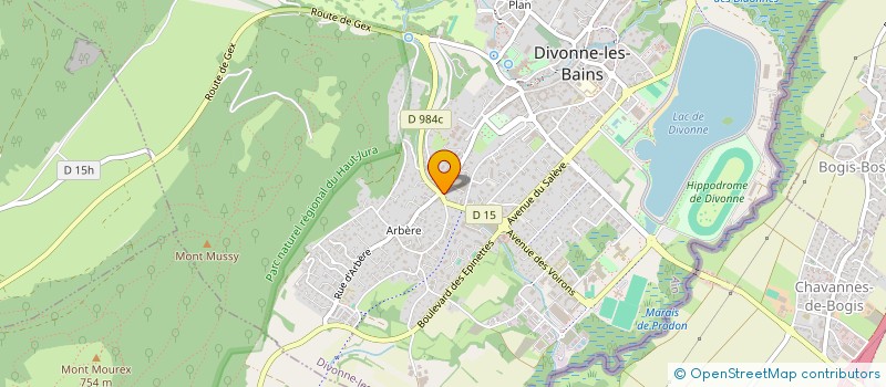 localisation de l'entreprise A LA CARTE à DIVONNE-LES-BAINS