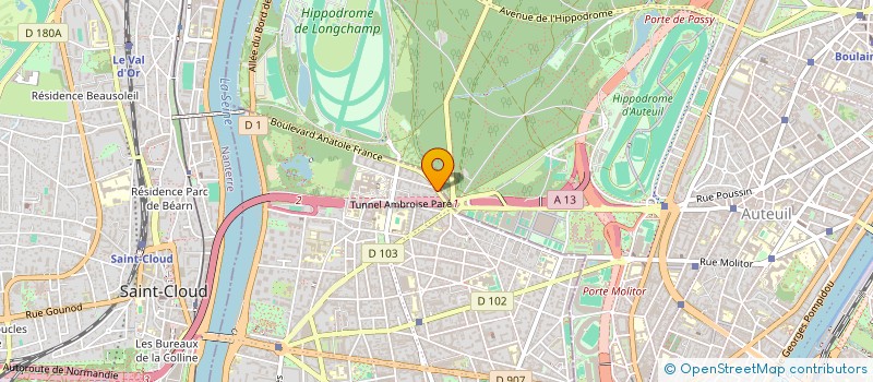 localisation de l'entreprise A LA CHASSE O TRESORS à BOULOGNE-BILLANCOURT