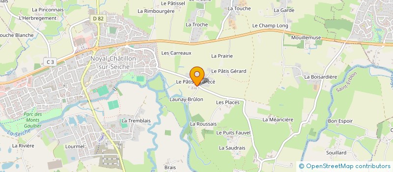 localisation de l'entreprise A LA CIME DE L'ARBRE  NOYAL-CHATILLON-SUR-SEICHE