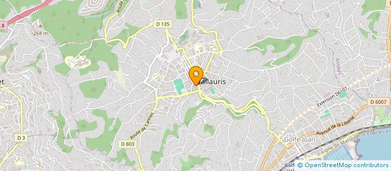 localisation de l'entreprise A LA CLAIRE FONTAINE à VALLAURIS
