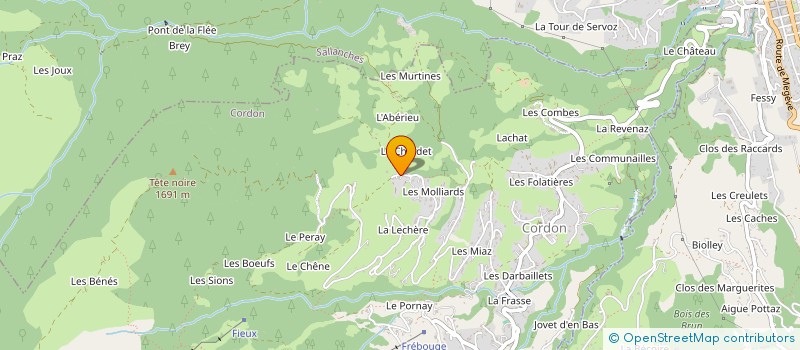 localisation de l'entreprise A LA CLE  CORDON